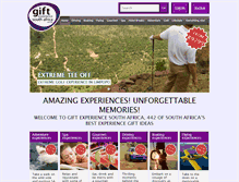 Tablet Screenshot of giftexperiencesouthafrica.co.za